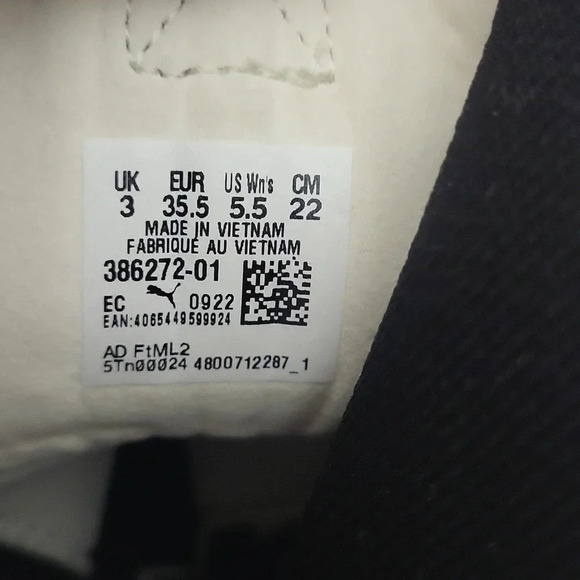 🛍Puma Mayze Stack Chelsea Boot White Black Slip On Womens Size 5.5 - Picture 4 of 10